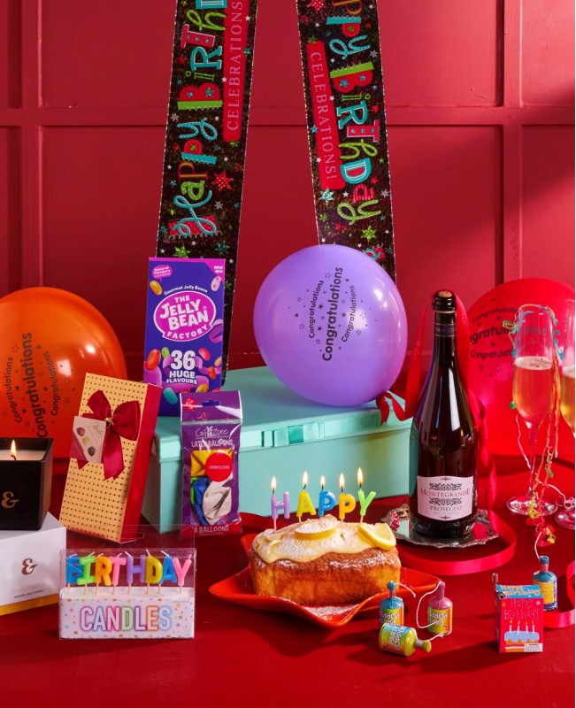 Birthday Party Sparkles Gift Basket